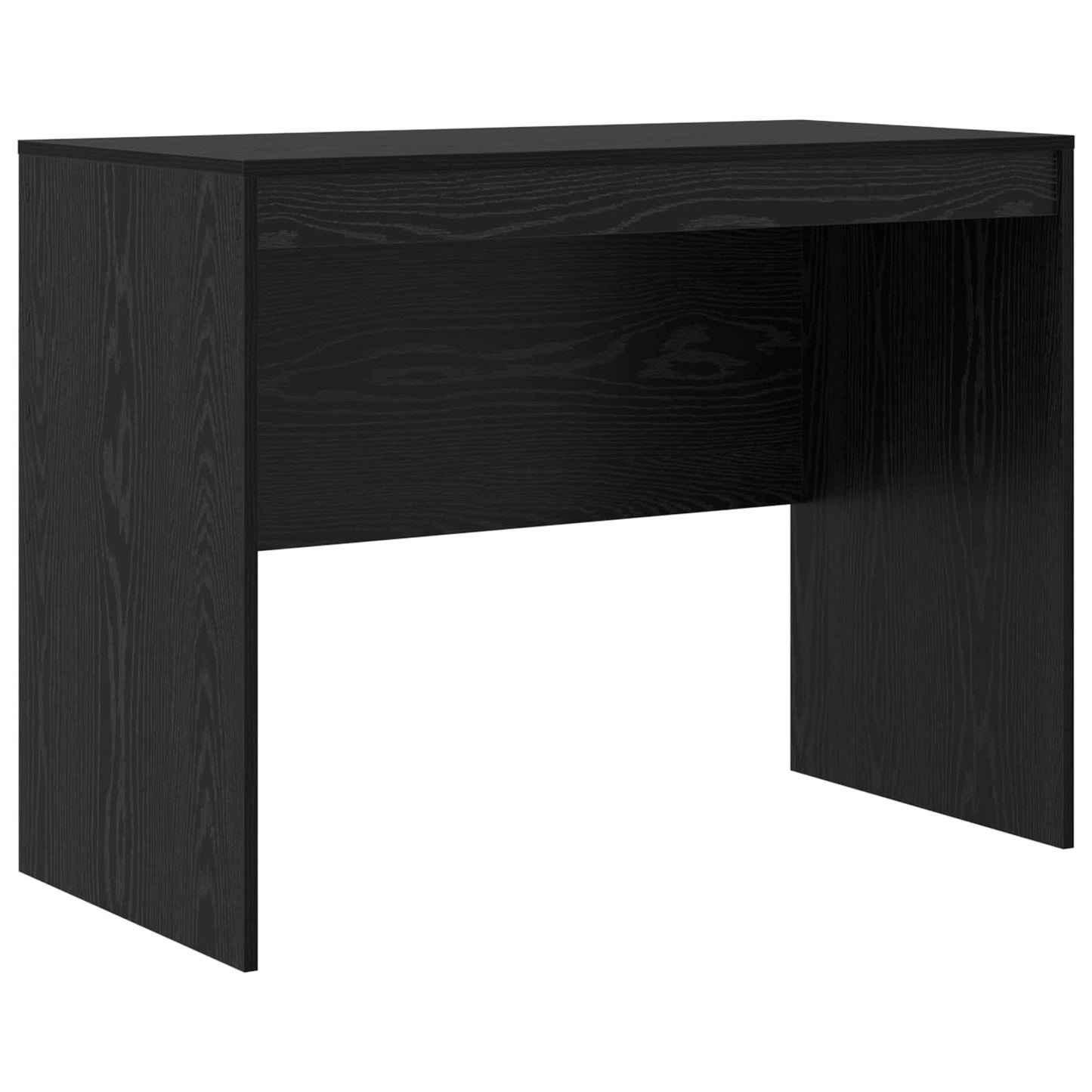 Skrivebord med skuff 2 pcs Svart Eik