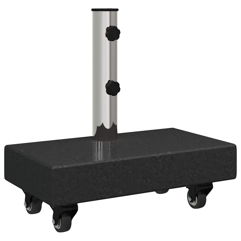 Parasollfot Svart 45 x 25 x 45 cm Granitt