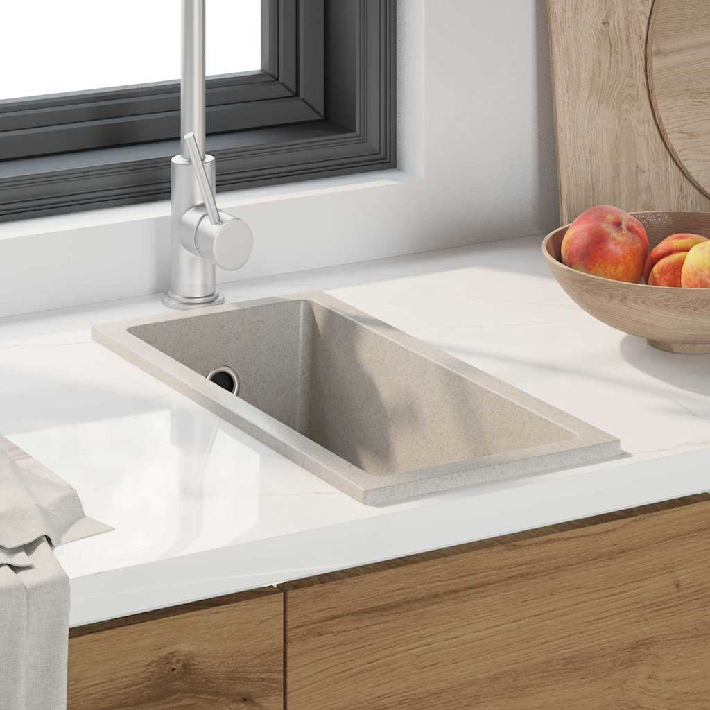 Kjøkkenvask Beige 21 x 44 x 14 cm Granitt
