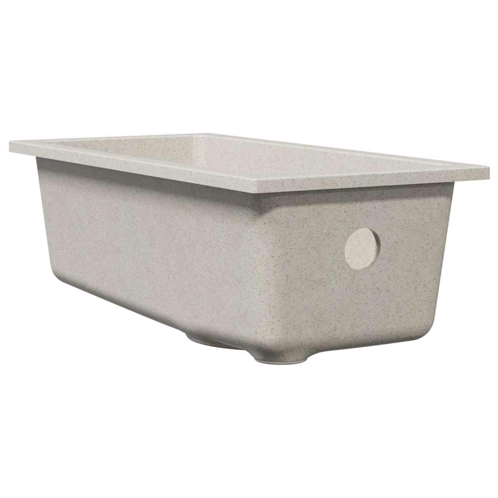 Kjøkkenvask Beige 21 x 44 x 14 cm Granitt