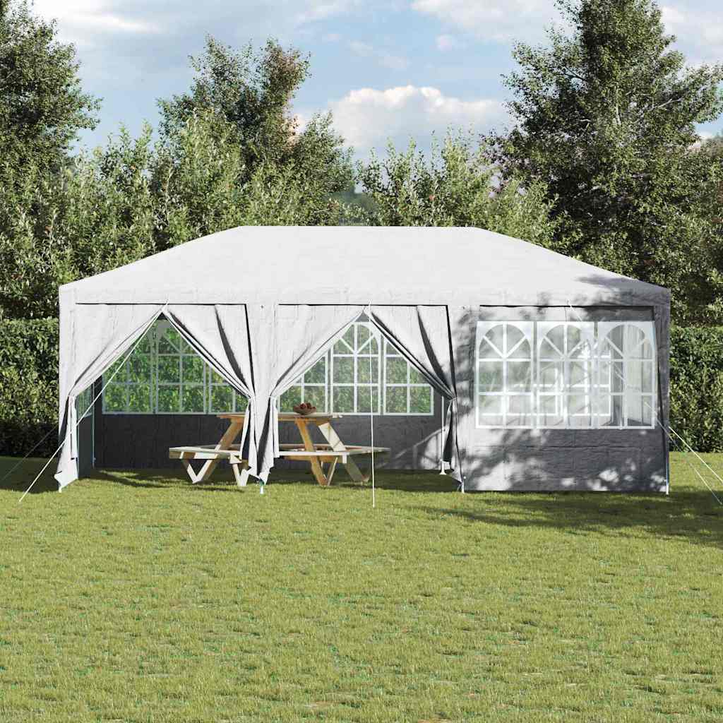 Partytelt Hvit 600 x 400 x 266 cm Polyester og stål