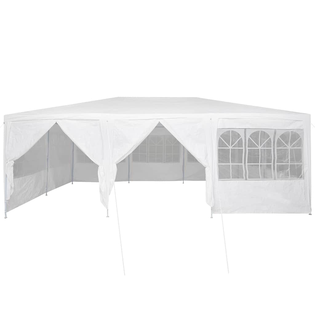 Partytelt Hvit 600 x 400 x 266 cm Polyester og stål