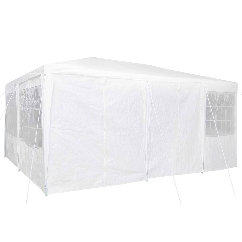 Partytelt Hvit 600 x 400 x 266 cm Polyester og stål