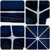Partytelt Blå og hvit 800 x 400 x 266 cm Polyester og stål