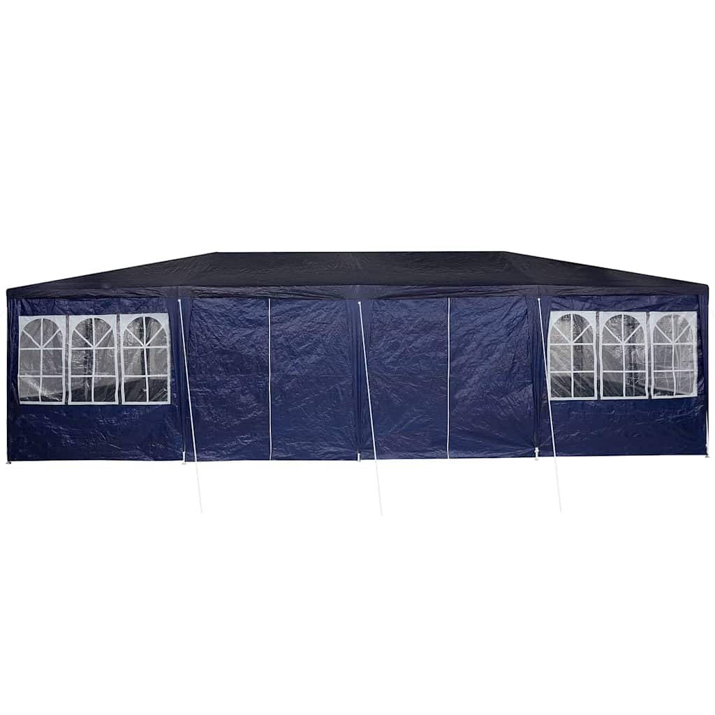 Partytelt Blå og hvit 800 x 400 x 266 cm Polyester og stål