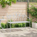 Hagebenk Antikk hvit 104 x 52,5 x 89 cm Stål