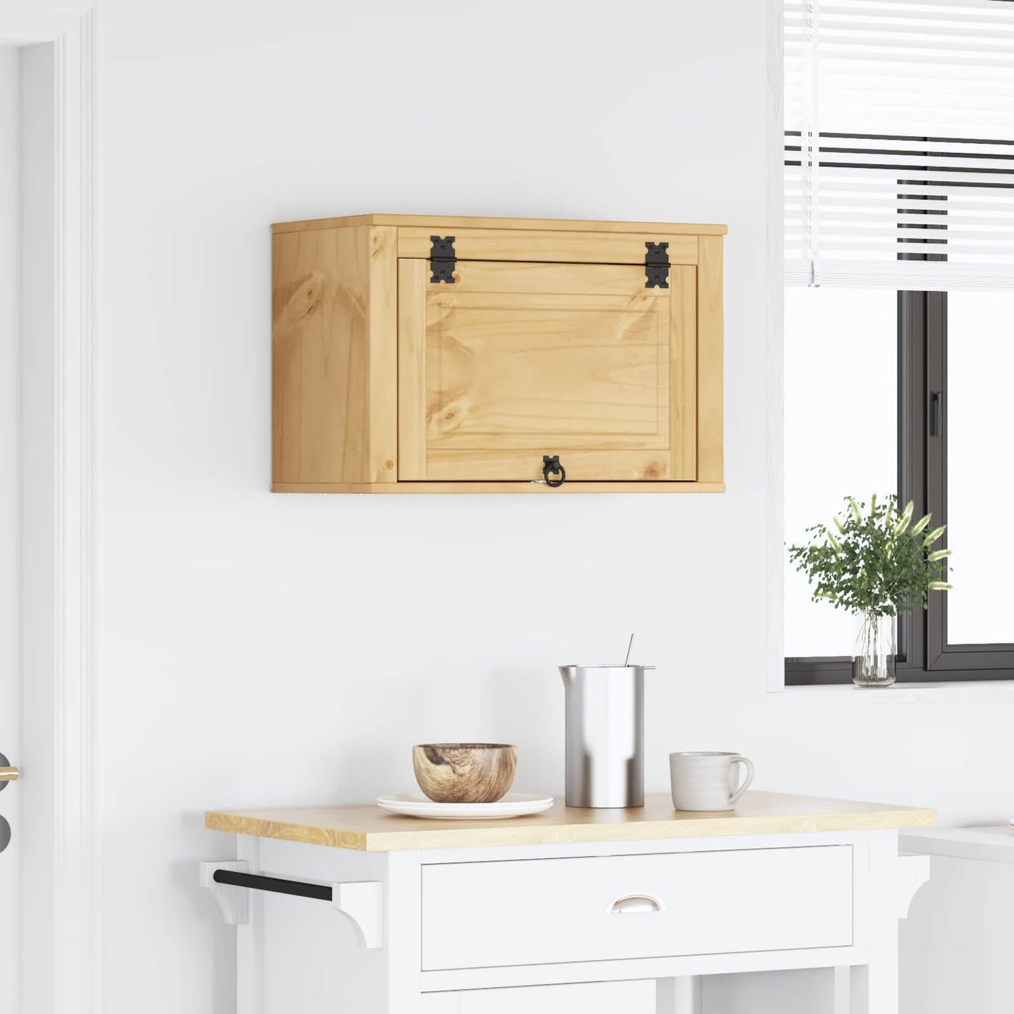 Kabinett SKI HonningBrun 60 x 32 x 40 cm Massiv furu