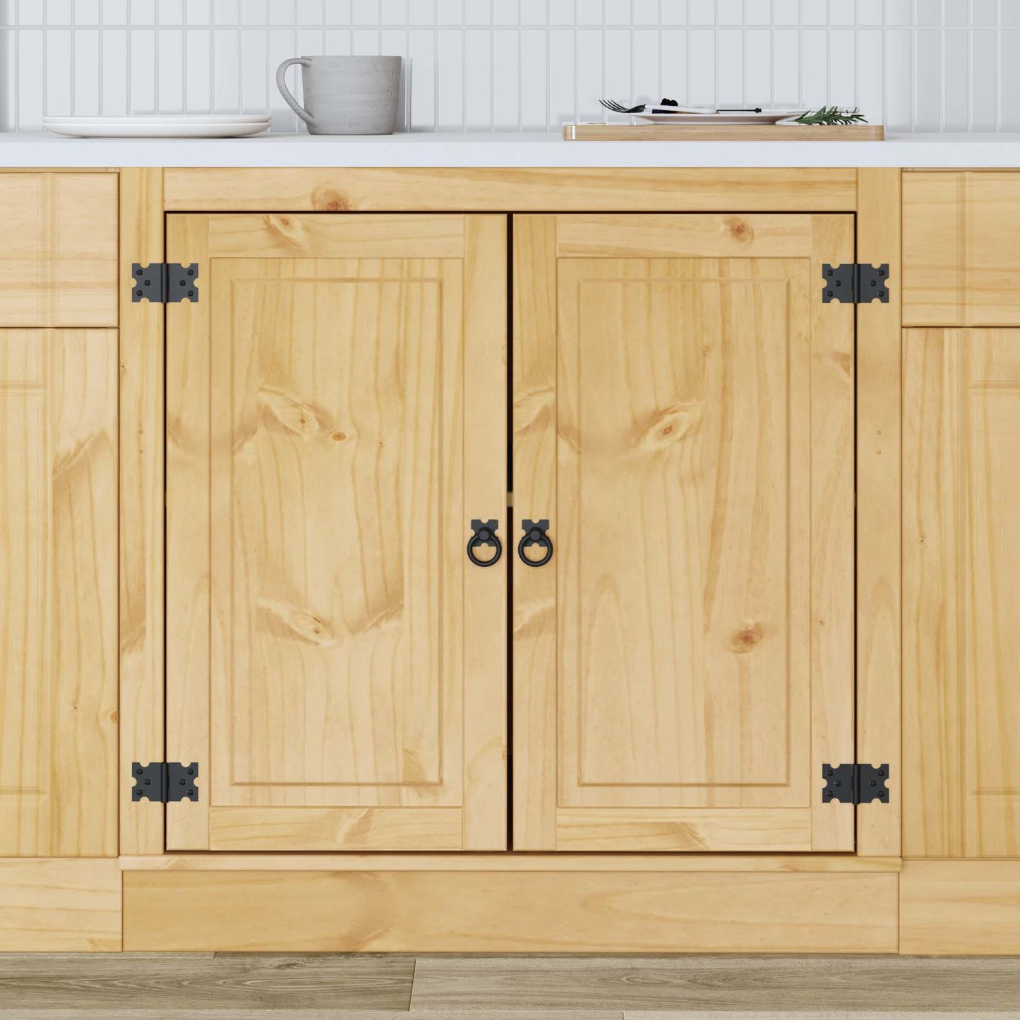 Kabinett SKI HonningBrun 80 x 46 x 81,5 cm Massiv furu