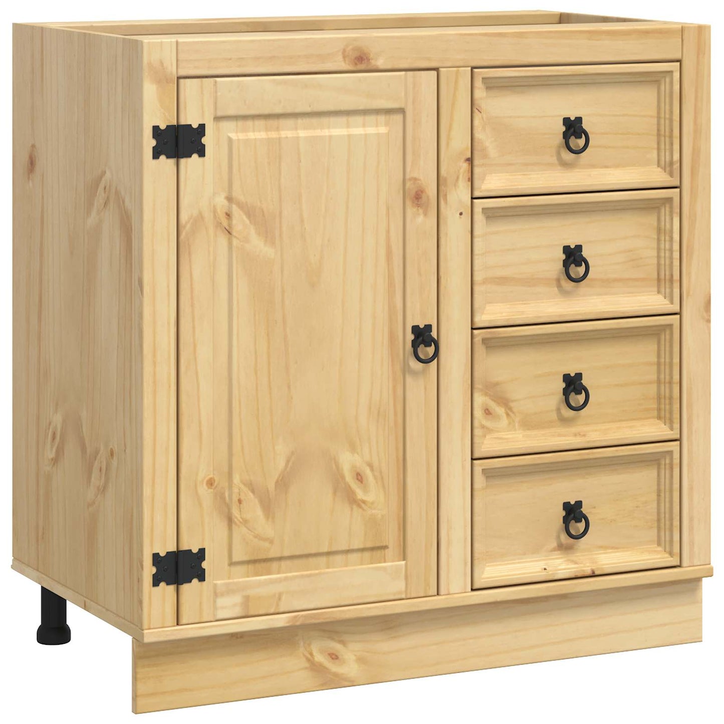 Kabinett SKI HonningBrun 80 x 46 x 81 cm Massiv furu