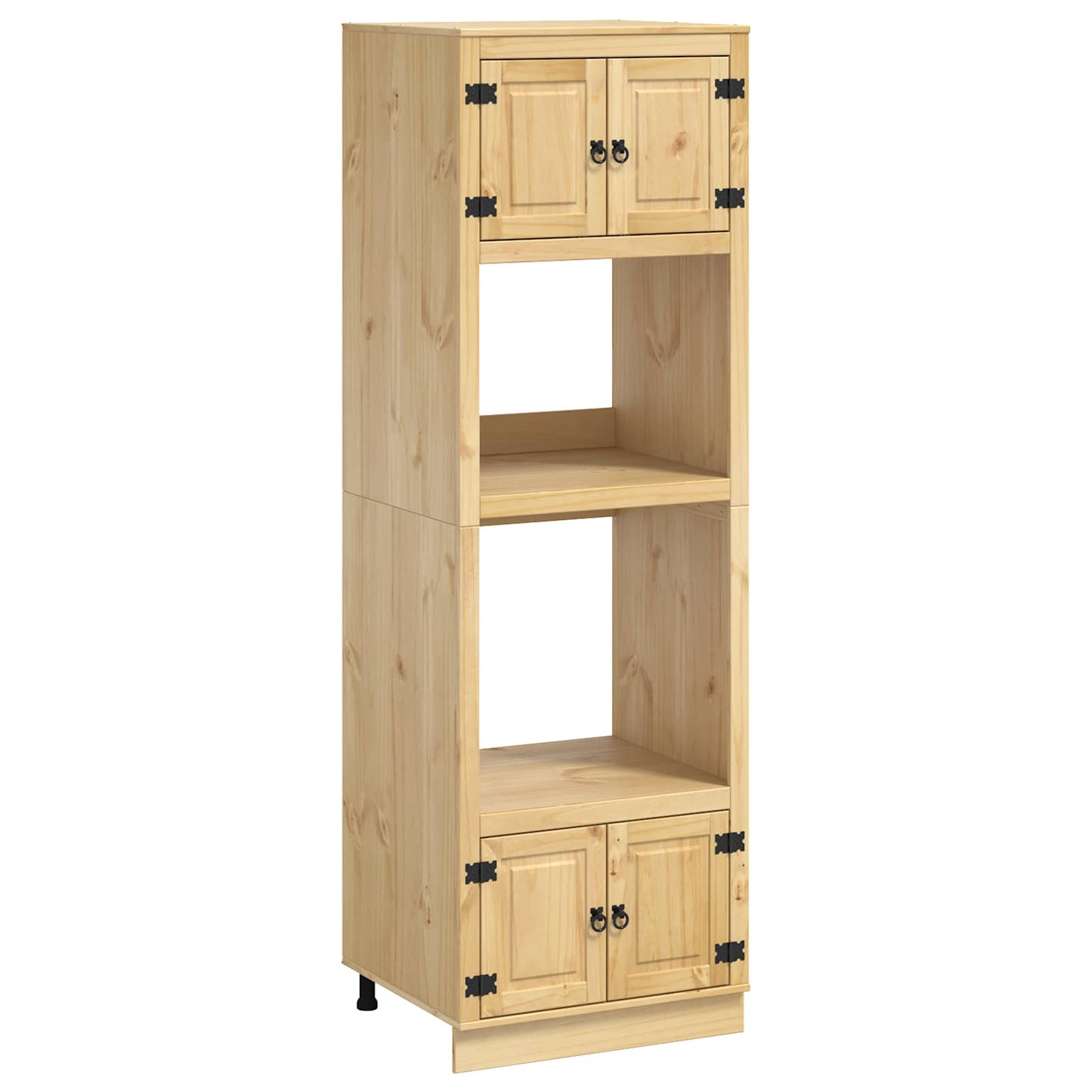 Kabinett SKI HonningBrun 66 x 58 x 207 cm Massiv furu