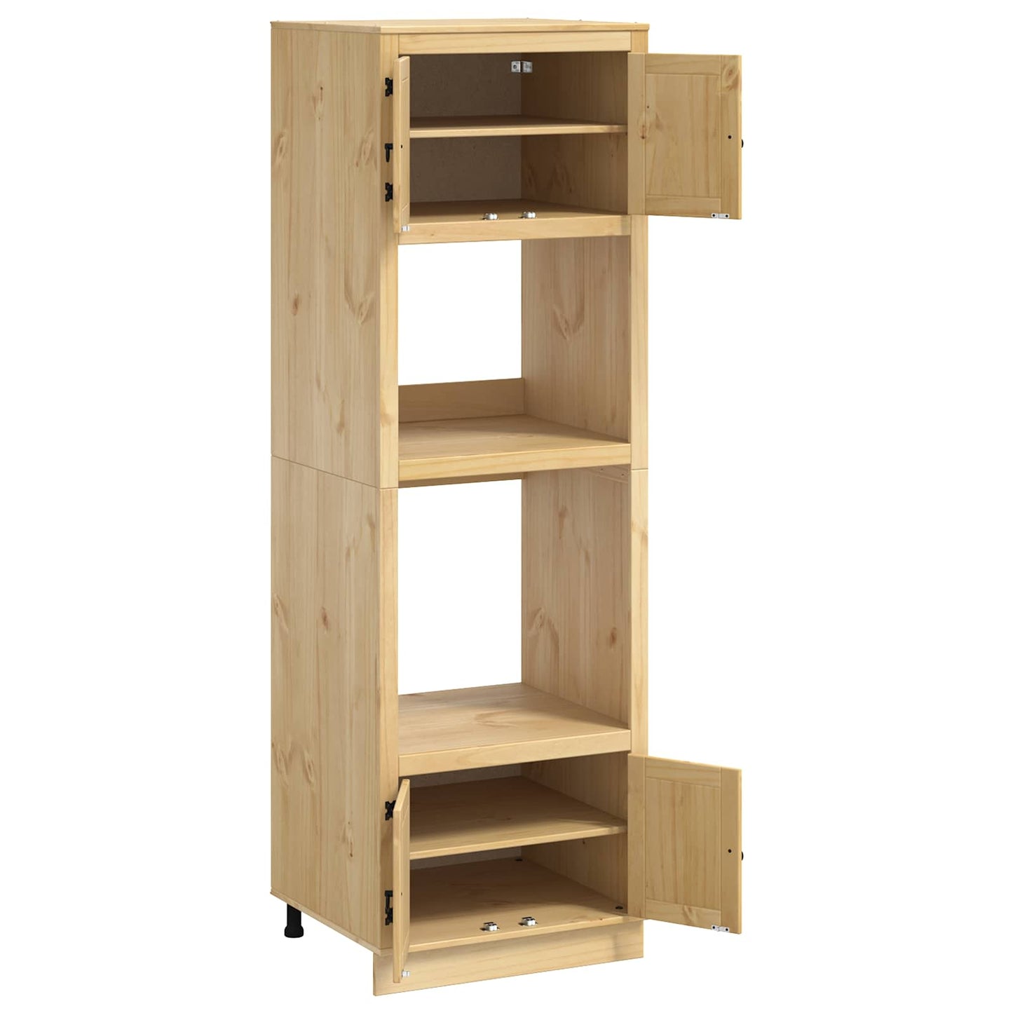 Kabinett SKI HonningBrun 66 x 58 x 207 cm Massiv furu