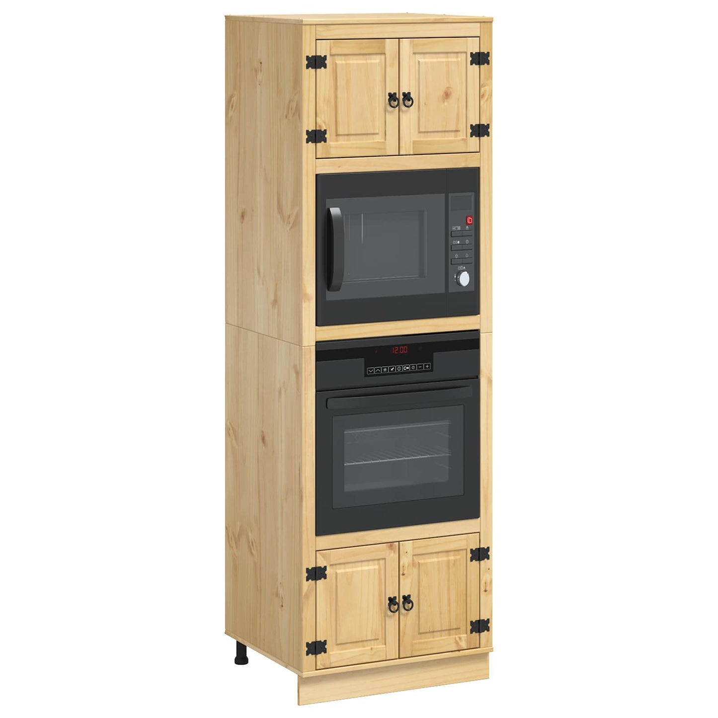 Kabinett SKI HonningBrun 66 x 58 x 207 cm Massiv furu