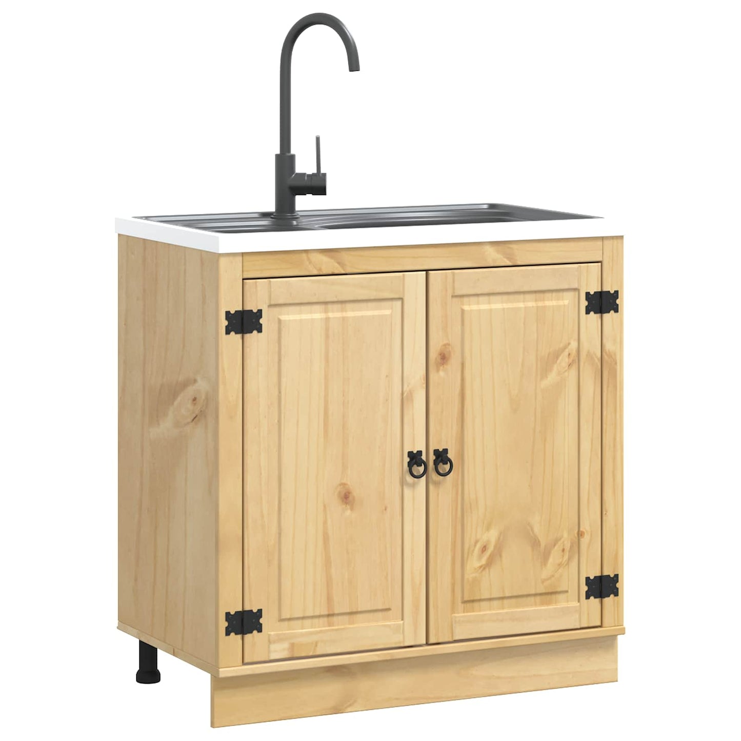 Kabinett SKI HonningBrun 80 x 46 x 81 cm Massiv furu