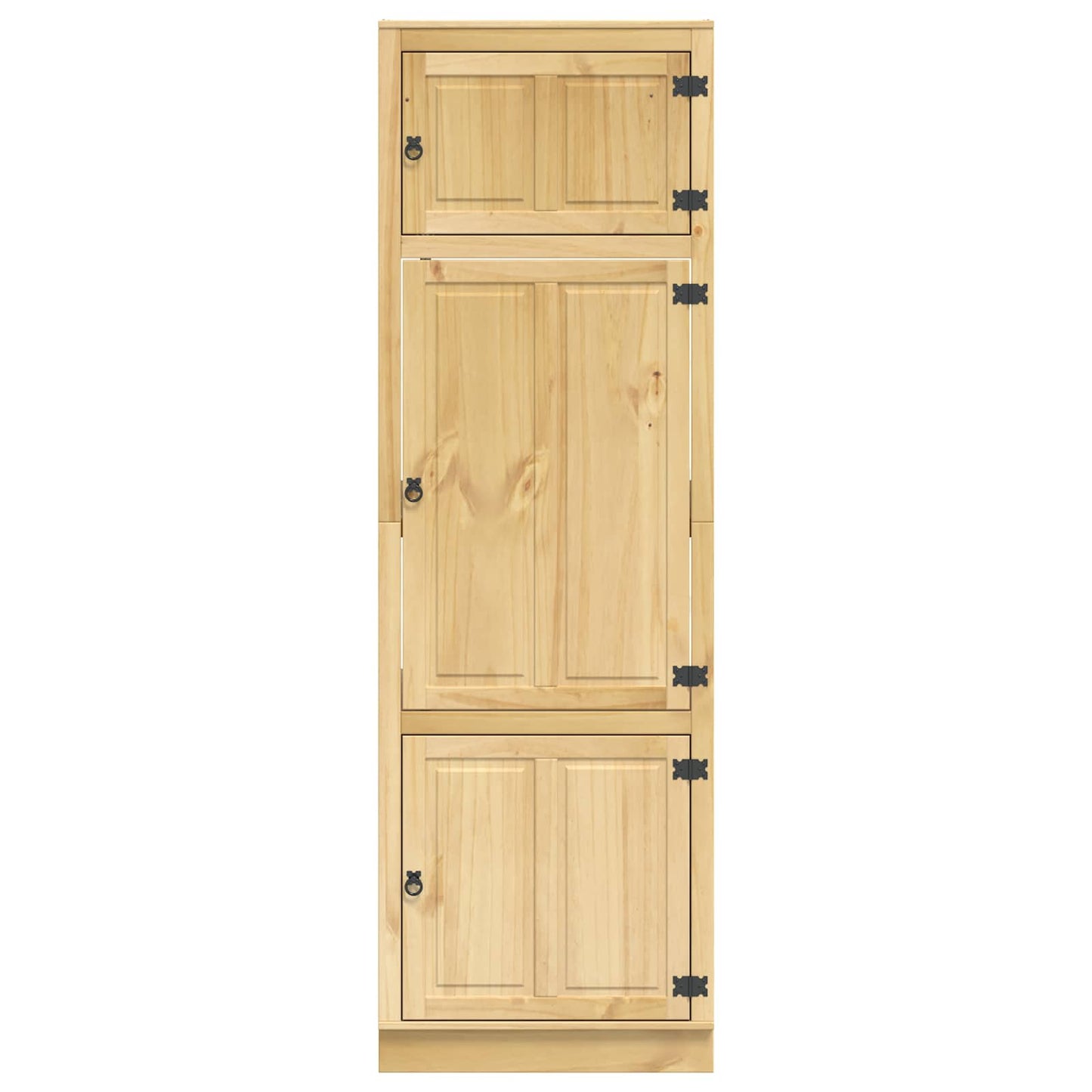 Kabinett SKI HonningBrun 66 x 58 x 207 cm Massiv furu
