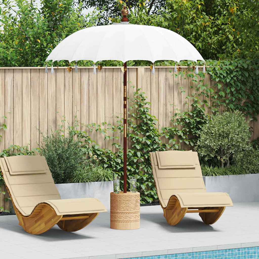 Balinesisk Parasol Krem 190 x 190 x 260 cm