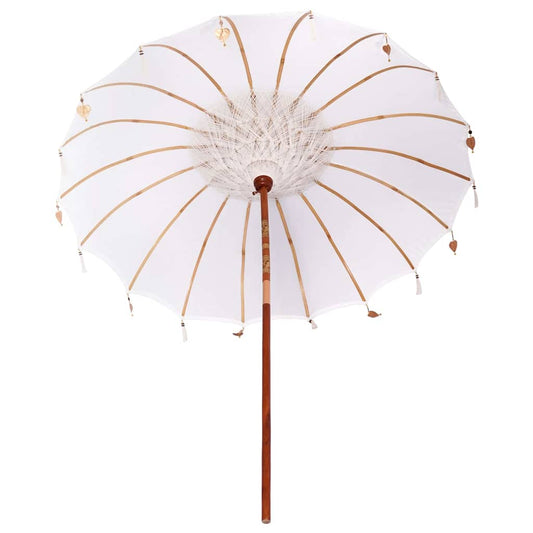 Balinesisk Parasol Krem 220 x 220 x 260 cm