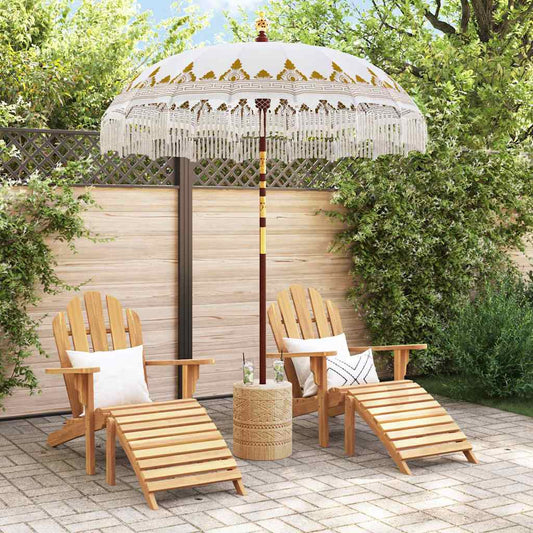 Balinesisk Parasol Krem 190 x 190 x 260 cm