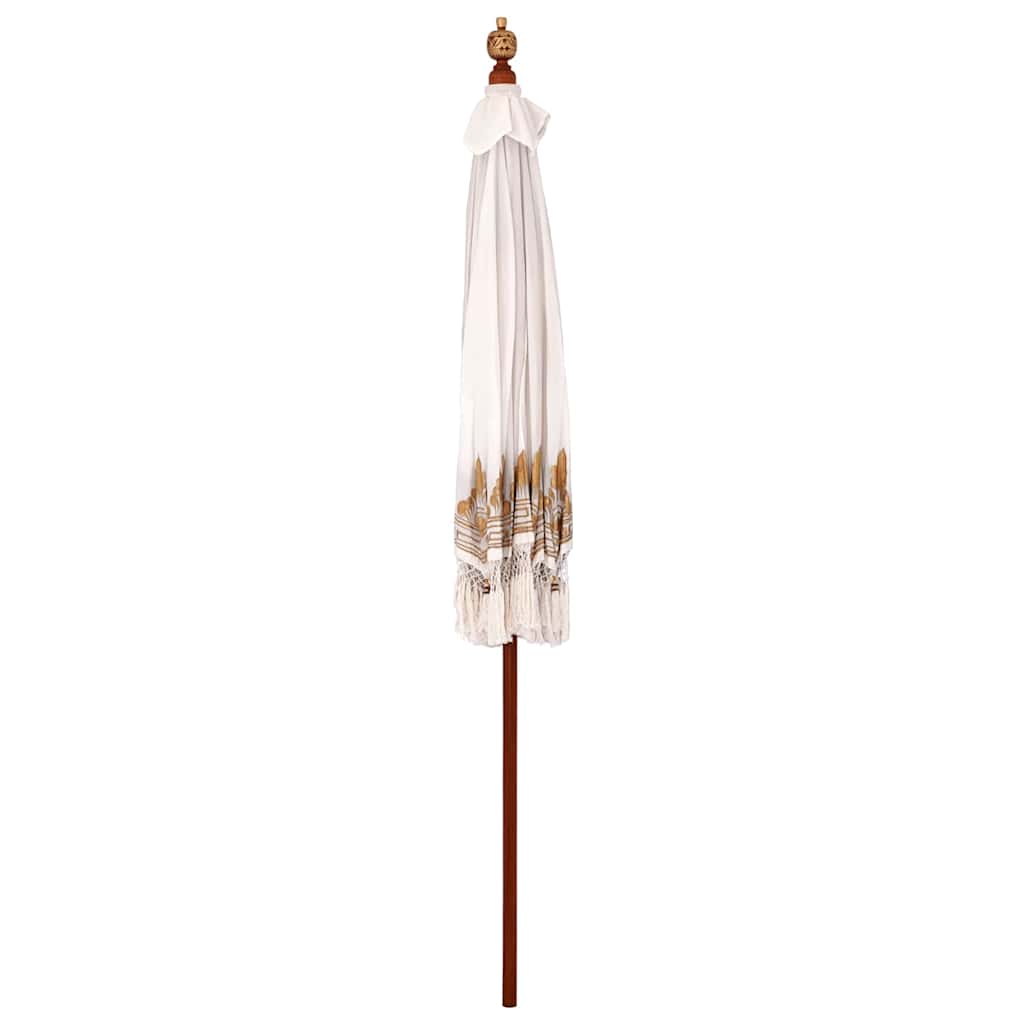 Balinesisk Parasol Krem 215 x 215 x 260 cm