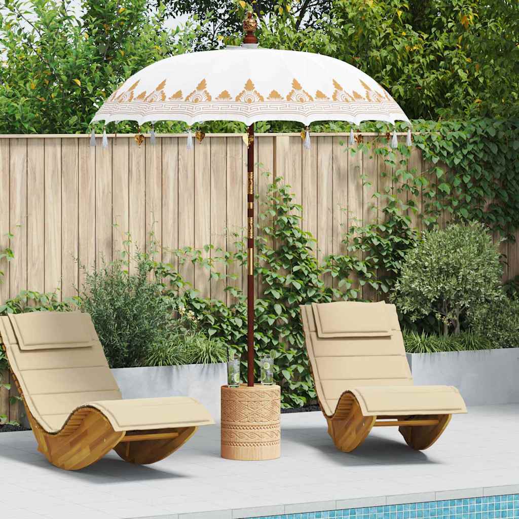 Balinesisk Parasol Krem 185 x 185 x 260 cm