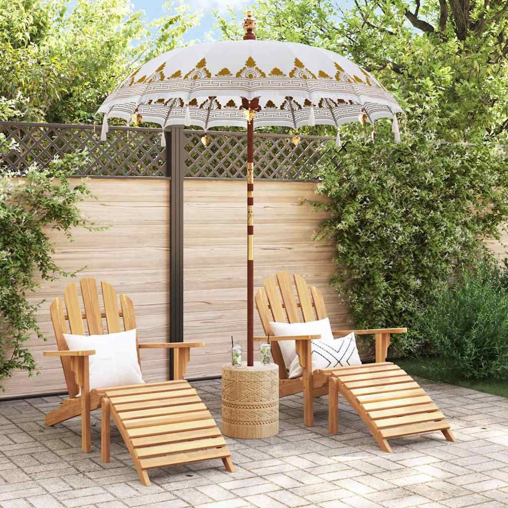 Balinesisk Parasol Krem 185 x 185 x 260 cm