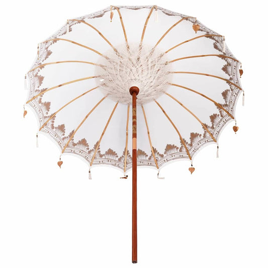 Balinesisk Parasol Krem 215 x 215 x 260 cm