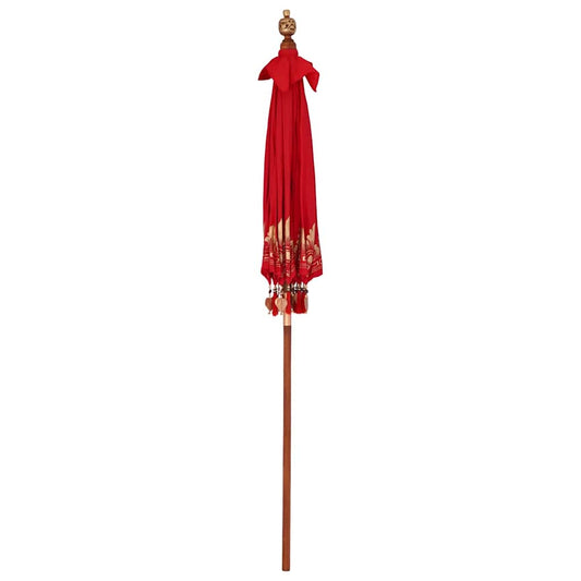 Balinesisk Parasol Rød 185 x 185 x 260 cm