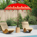 Balinesisk Parasol Rød 215 x 215 x 260 cm