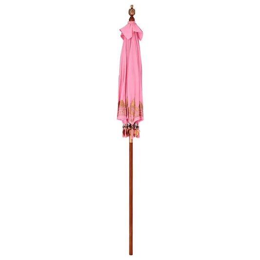 Balinesisk Parasol Rosa 185 x 185 x 260 cm