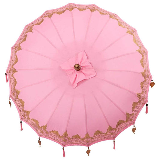 Balinesisk Parasol Rosa 185 x 185 x 260 cm