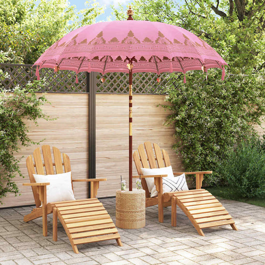 Balinesisk Parasol Rosa 215 x 215 x 260 cm