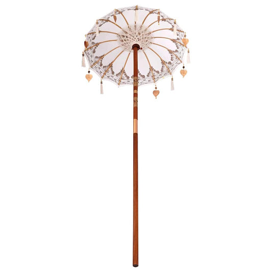Balinesisk Parasol Krem 125 x 125 x 260 cm