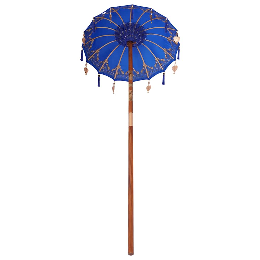 Balinesisk Parasol Blå 125 x 125 x 260 cm