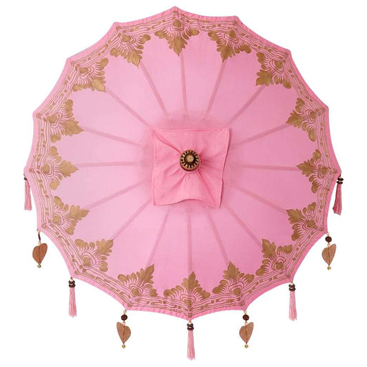 Balinesisk Parasol Rosa 125 x 125 x 260 cm
