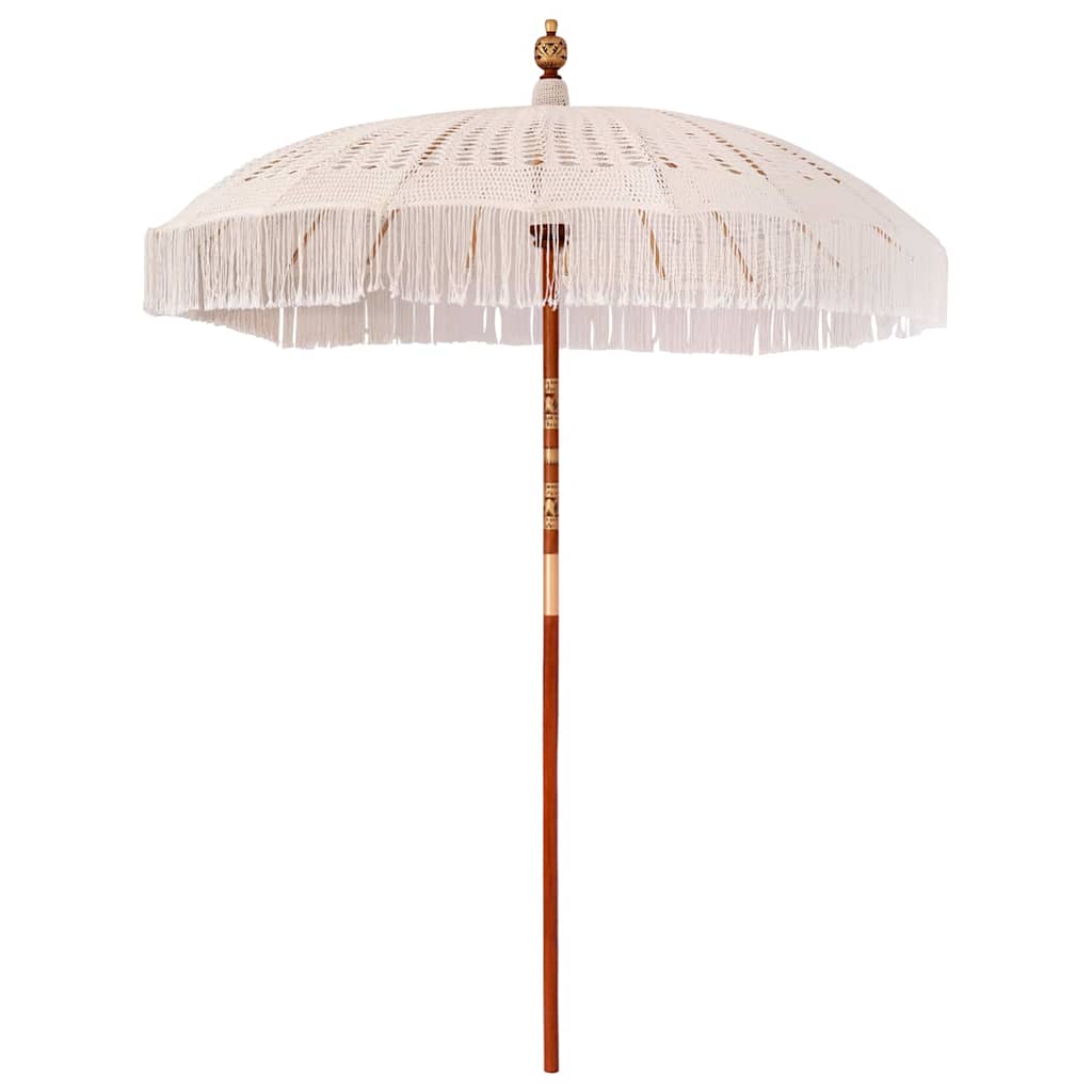 Makrame Parasol Krem 190 x 190 x 260 cm
