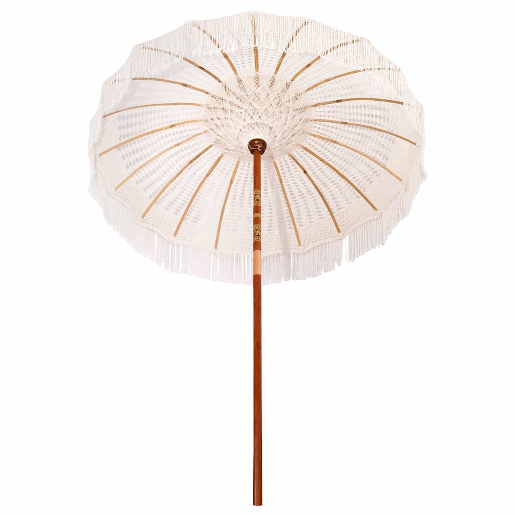 Makrame Parasol Krem 190 x 190 x 260 cm