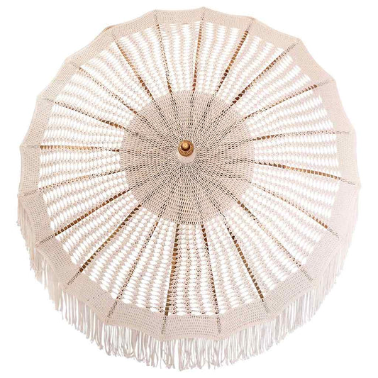 Makrame Parasol Krem 190 x 190 x 260 cm