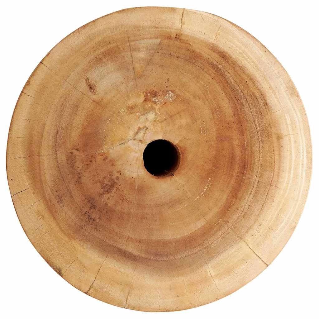 Parasollfot Naturlig Ø34 x 40 cm Massivt tre