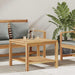 Kaffebord med lagring Brun 60 x 60 x 45 cm Massivt Teaktre