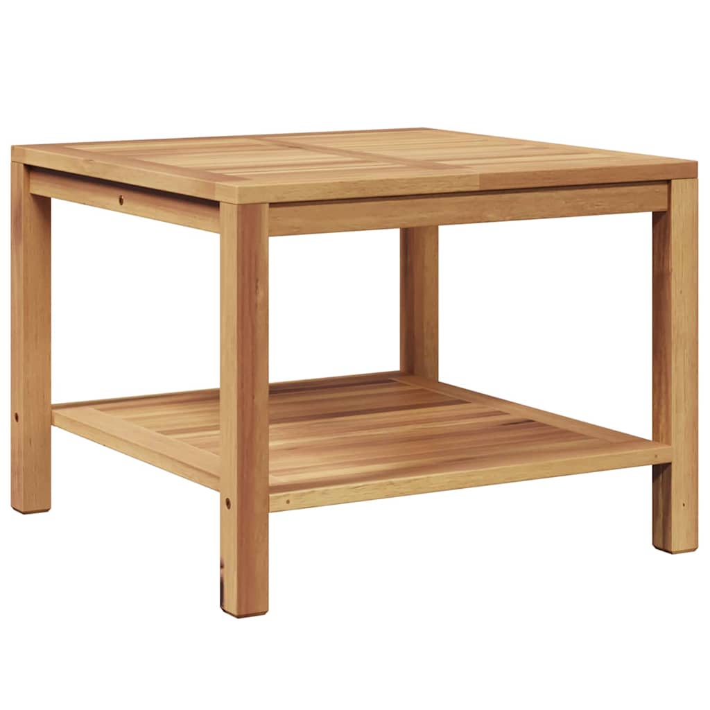 Kaffebord med lagring Brun 60 x 60 x 45 cm Massivt Teaktre