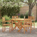 Stol 4 pcs Brun 56 x 55 x 90.5 cm Massivt Teaktre