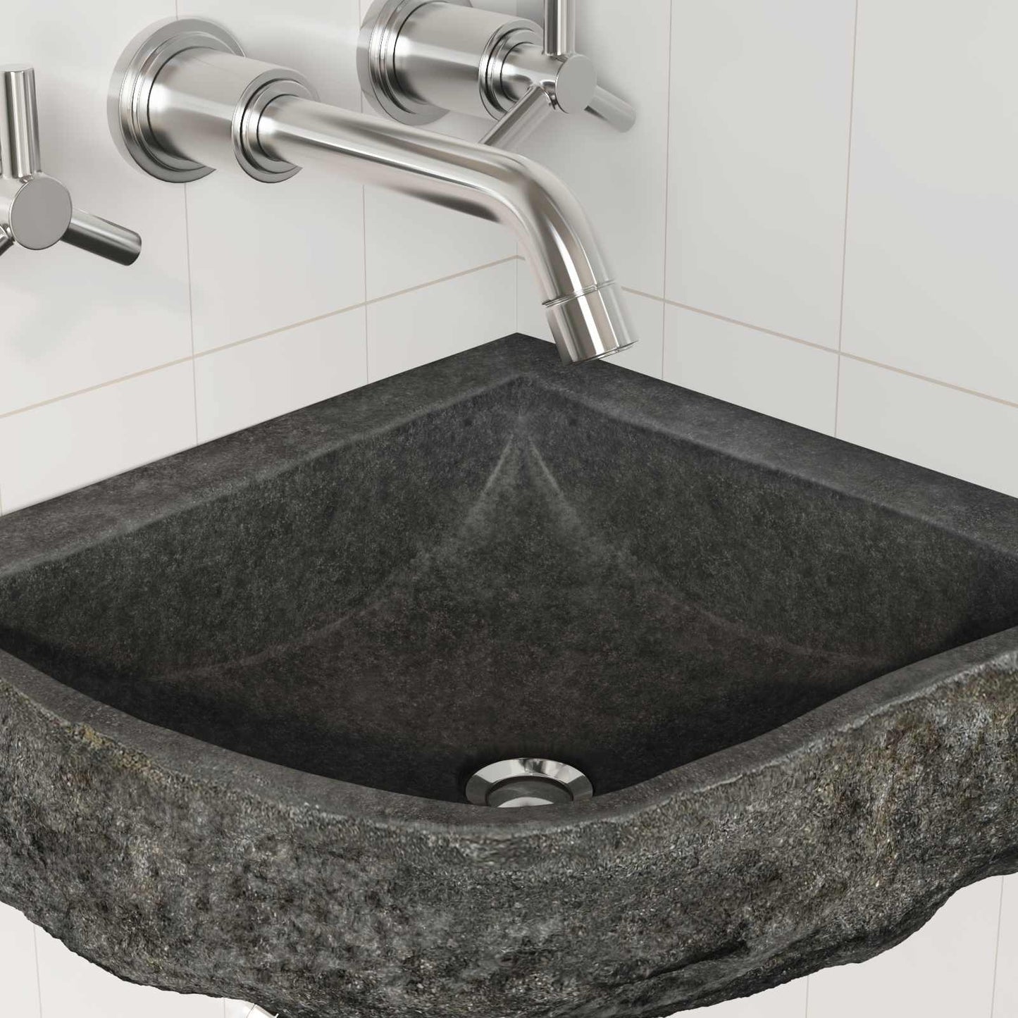Basseng Grå (30-37) x (30-37) x 12 cm Elvestein