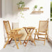 Stol 2 pcs Brun 64,5 x 52 x 108 cm Massivt Teaktre