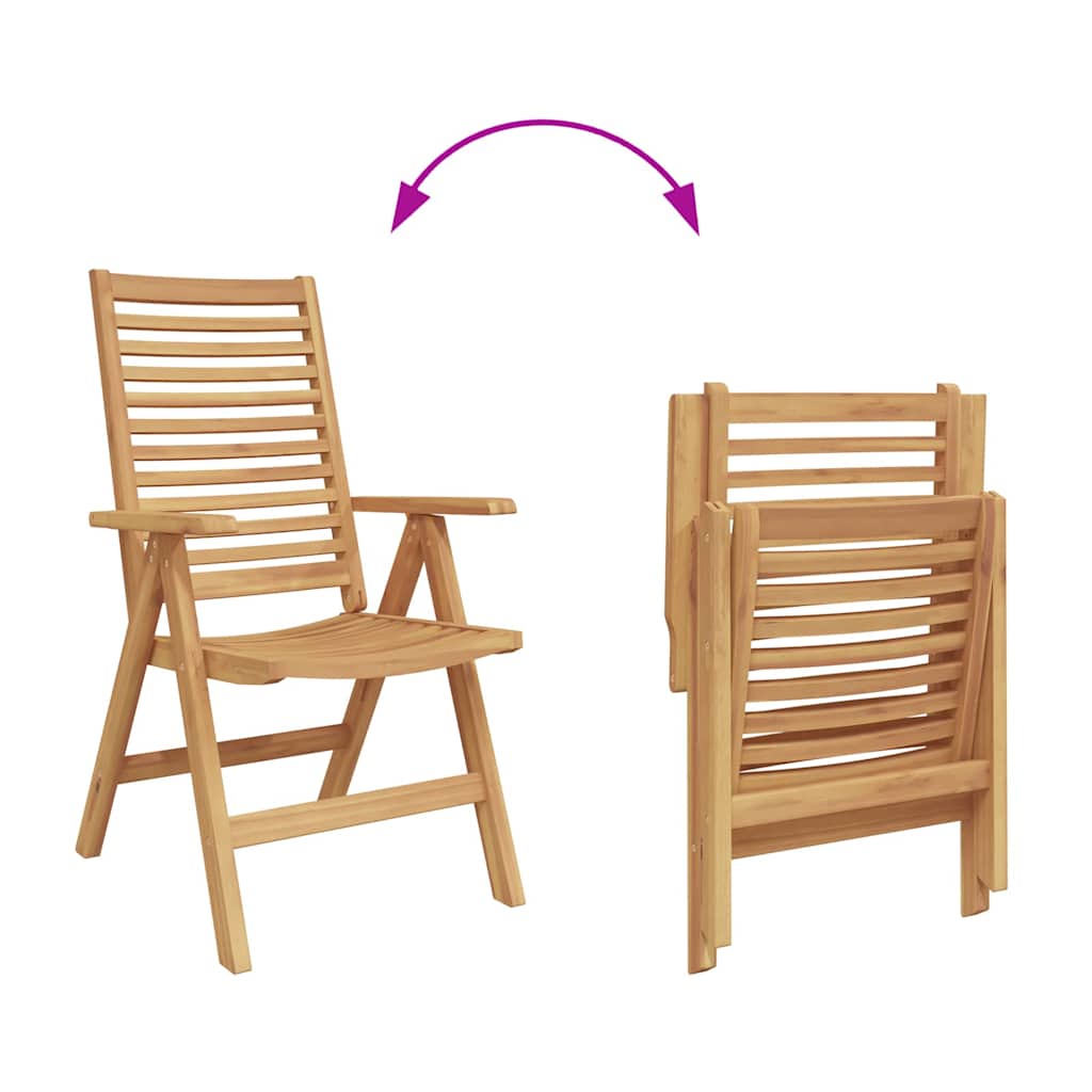 Stol 2 pcs Brun 64,5 x 52 x 108 cm Massivt Teaktre