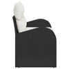 Hagemøbelsofa med pute Svart 124 x 62 x 69cm polyrotting
