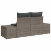 Hagemøbelsofa Grå 123 x 62 x 69cm polyrotting