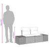 Hagemøbelsofa Grå 123 x 62 x 69cm polyrotting