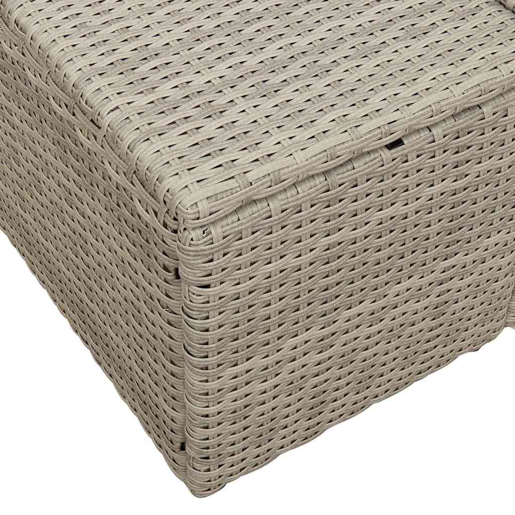 Hagemøbelsofa Grå 123 x 62 x 69cm polyrotting