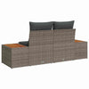Hagemøbelsofa Grå 184 x 62 x 85cm polyrotting
