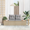 Hagemøbelsofa Beige 184 x 62 x 85cm polyrotting