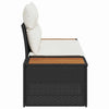 Hagemøbelsofa Svart 184 x 62 x 85cm polyrotting